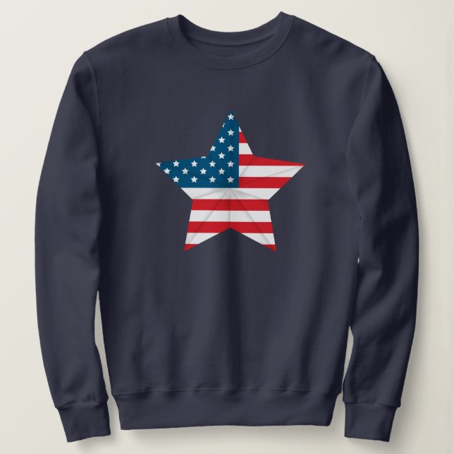 Women's Patriotic Sweatshirt (Design Front)