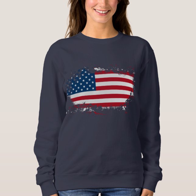 Women's Patriotic Sweatshirt (Front)
