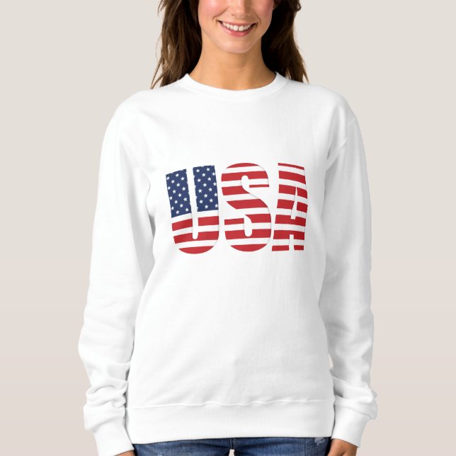 Women's Patriotic Sweatshirt (Front)