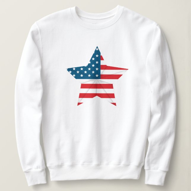 Women's Patriotic Sweatshirt (Design Front)