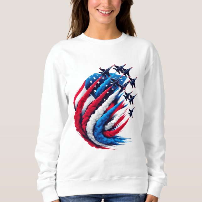 Women's Patriotic Sweatshirt (Front)