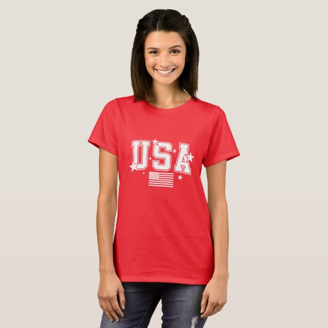 Women's Patriotic T-shirt (Front Full)