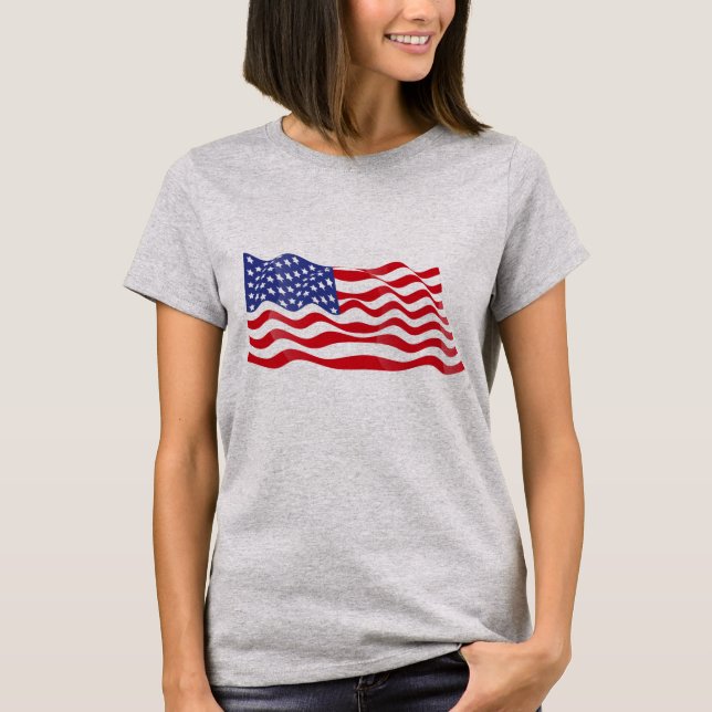 Womens Patriotic T-Shirt (Front)