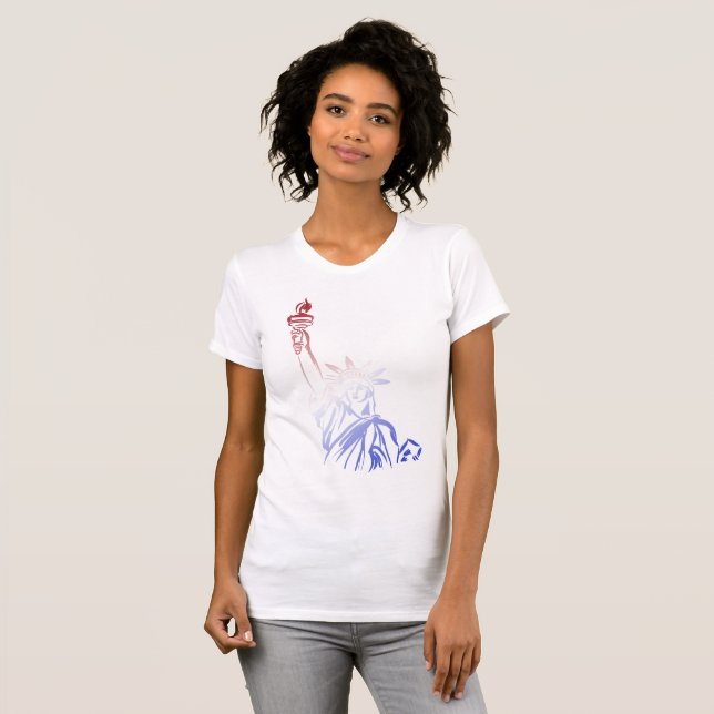 Women's Patriotic T-shirt (Front Full)