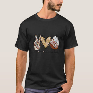 Womens Peace Love Hot Cocoa Bombs Merry Christmas T-Shirt