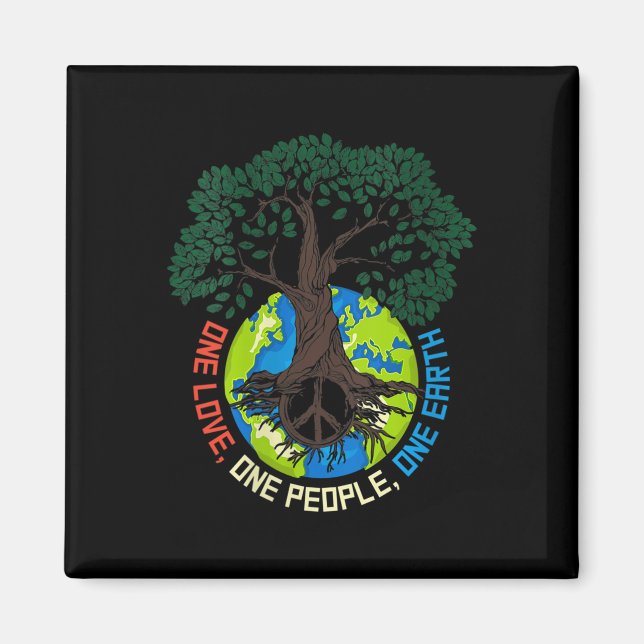 Womens Peace Tree Love - Environmental Protection Magnet (Front)