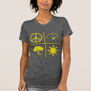 Women's Peaceful Treason Gold Gliph T-Shirt