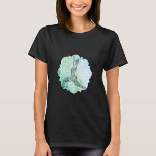 Womens  Perfect Retro Spiritual Gangsta Yoga Relax T-Shirt