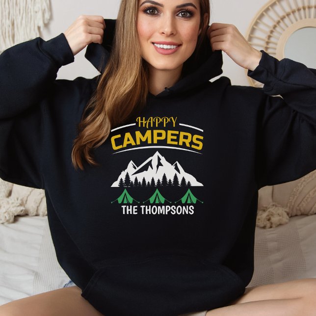 Womens Personalised Happy Camper Hiking Hoodie (Creator Uploaded)