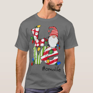 Womens Personalised Love Omalife Candy Gnome Chris T-Shirt