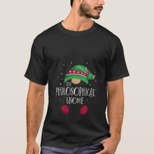 Womens Philosophical Gnome Family Matching Christm T-Shirt