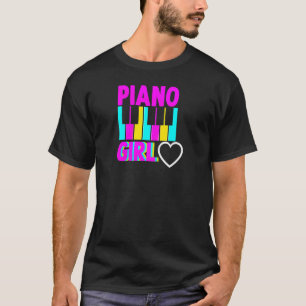 Womens Piano Girl Pianist Piano Player Musician Mu T-Shirt