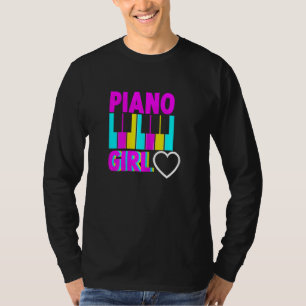 Womens Piano Girl Pianist Piano Player Musician Mu T-Shirt