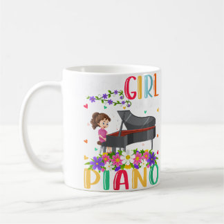 Womens Piano Music Lover Just A Girl Who Loves Pia Coffee Mug