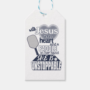 Women's Pickleball and Jesus Gift Tags