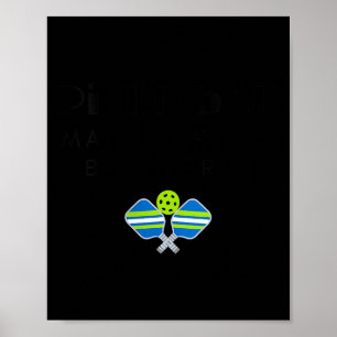 Womens pickleball art for men women pickle ball poster