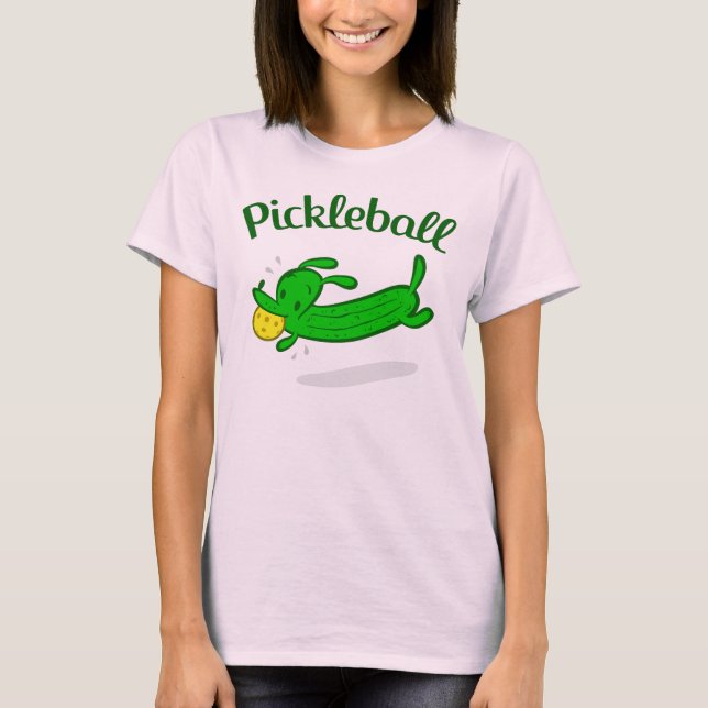 Women's Pickleball Dog Pickles T-shirt (Front)