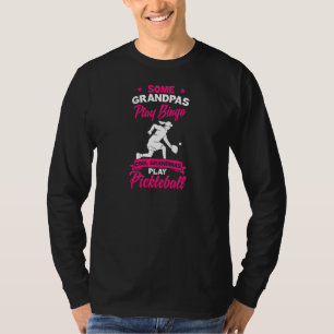 Womens Pickleball Player Cool Grandmas Play Pickle T-Shirt