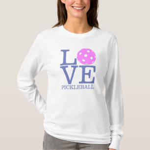 Women's Pickleball T-shirt Long Sleeve: "LOVE"