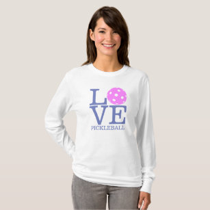 Women's Pickleball T-shirt Long Sleeve: "LOVE"