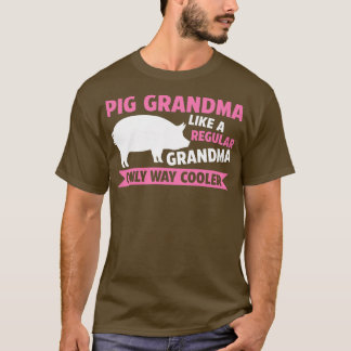 Womens Pig grandma like a regular pigs Premium  T-Shirt