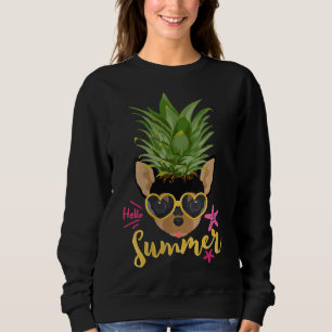 Womens Pineapple For Kids Boys Girls Chihuahua Hel Sweatshirt