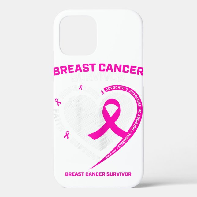 Womens Pink Breast Cancer Survivor Gifts Women Mum Case-Mate iPhone Case (Back)