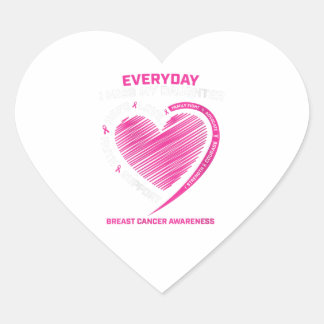 Womens Pink Cute Loving Memory Daughter Breast Heart Sticker