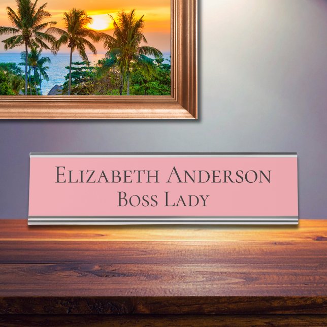Womens Pink Name Plate (Creator Uploaded)