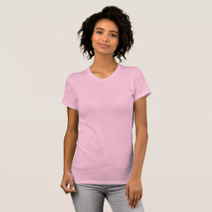  Women's Pink Slim Fit T-Shirt