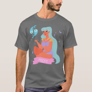 Womens Pisces Astrology Horoscope  Women Teens Bac T-Shirt
