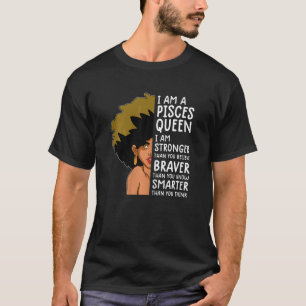 Womens Pisces queen women Astrology zodiac Pisces  T-Shirt