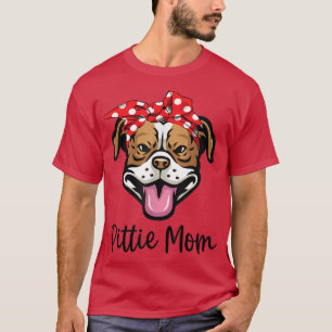 Womens Pitbull Mama Pittie Mum Pitbull Lover Dog M T-Shirt