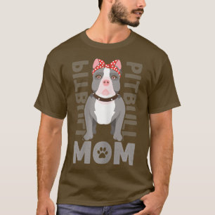 Womens Pitbull Mum - Funny Pit Bull Dog T-Shirt Co