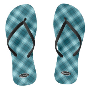 Women's Plaid Flip-flops HAMbWG Kid's Flip Flops