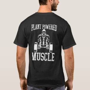 Womens Plant Power Muscle Gym Vegan Muscle Bodybui T-Shirt