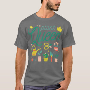 Womens Plant Queen Farmer Gardening Garden Planter T-Shirt
