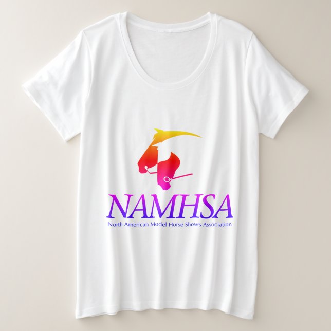 Women's Plus Colorful Logo Shirt (Design Front)