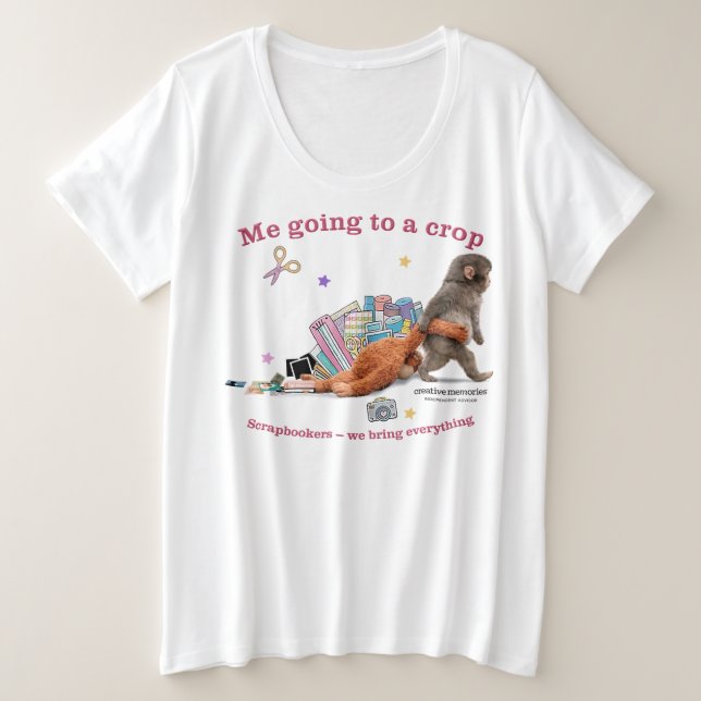 Women's Plus Shirt Punch the Monkey (Design Front)