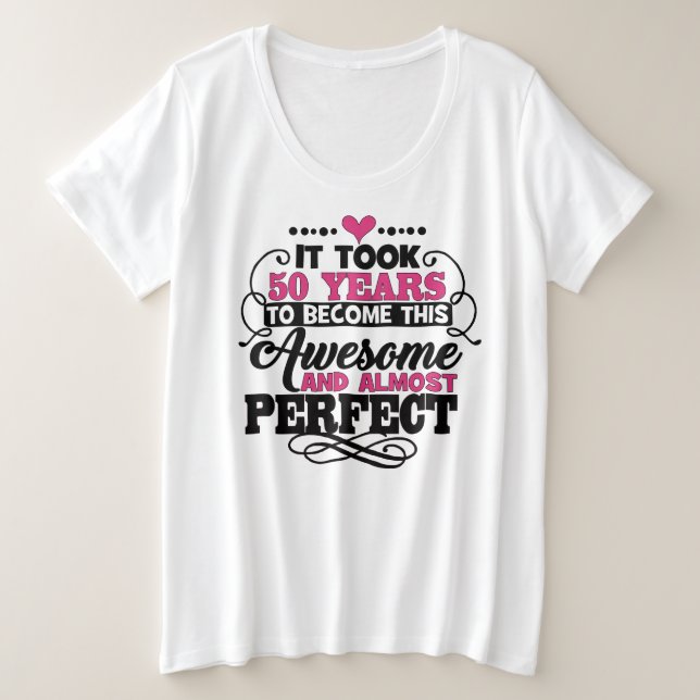 Women's Plus-Size Basic T-Shirt Plus Size T-Shirt (Design Front)