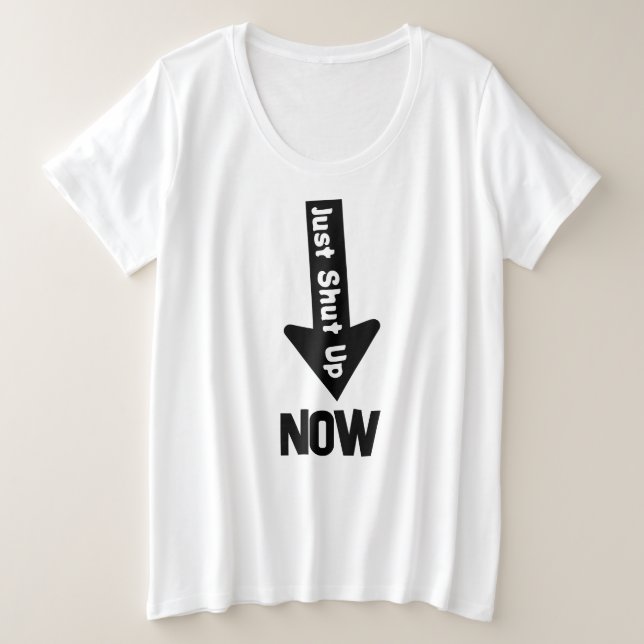 Women's Plus-Size Basic T-Shirt Plus Size T-Shirt (Design Front)