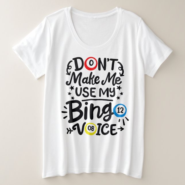 Women's Plus-Size Basic T-Shirt Plus Size T-Shirt (Design Front)