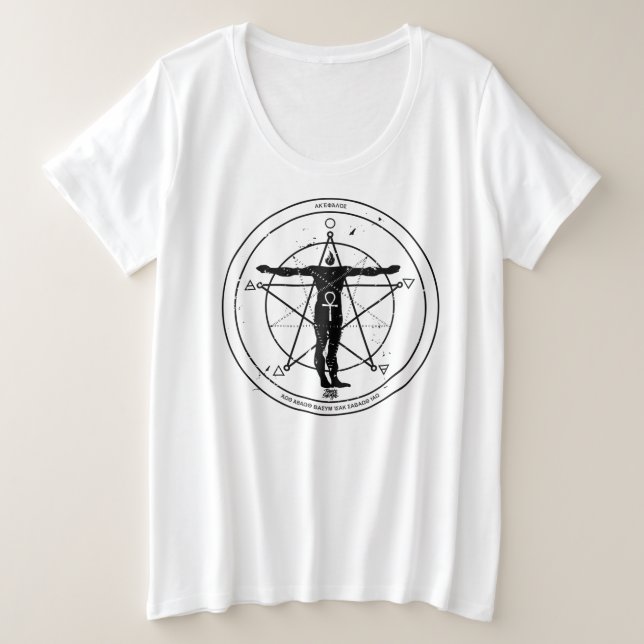 Women's Plus-Size Basic T-Shirt Plus Size T-Shirt (Design Front)