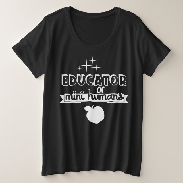 Women's Plus-Size Basic T-Shirt Plus Size T-Shirt (Design Front)