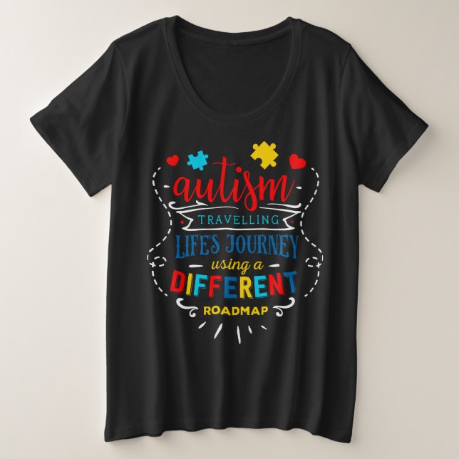 -Women's Plus-Size Basic T-Shirt Plus Size T-Shirt (Design Front)