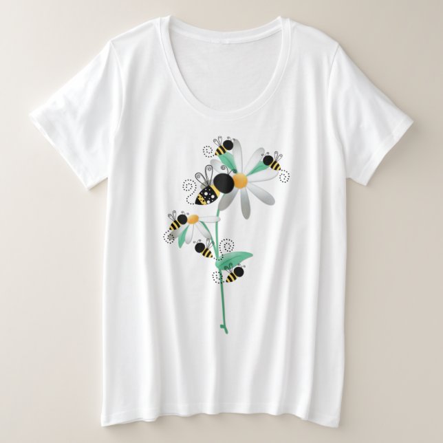 Women's Plus-Size Basic T-Shirt Plus Size T-Shirt (Design Front)