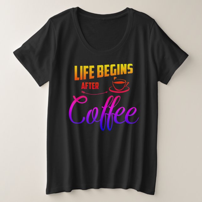 Women's Plus-Size Basic T-Shirt Plus Size T-Shirt (Design Front)