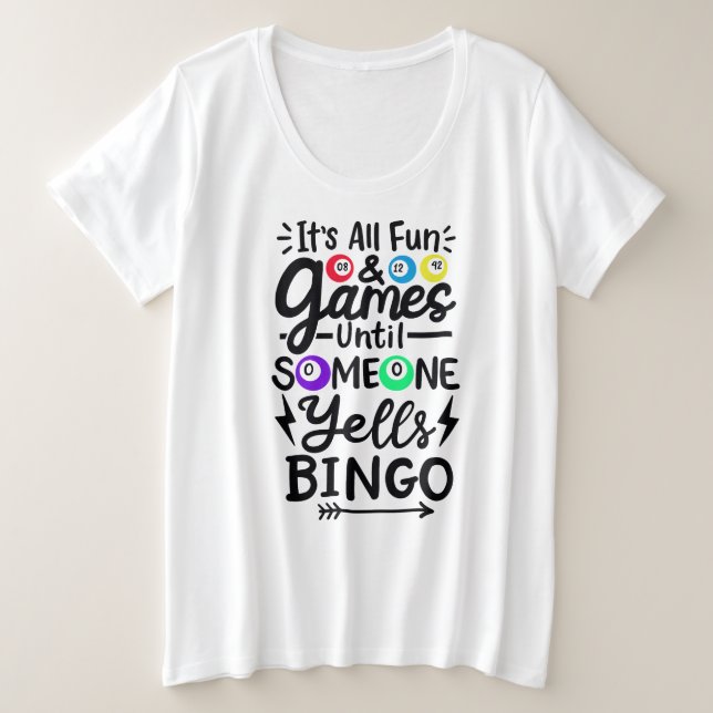 Women's Plus-Size Basic T-Shirt Plus Size T-Shirt (Design Front)