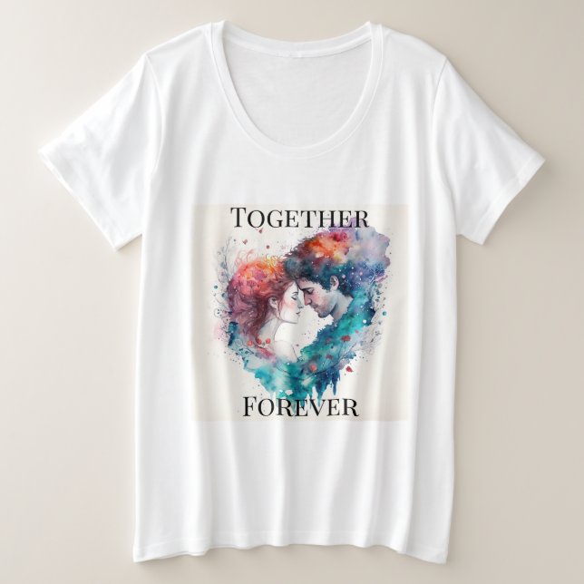 Women's Plus Size Forever T-Shirt Plus Size T-Shirt (Design Front)