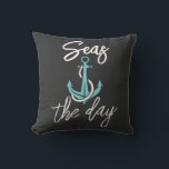 Women's Plus Size Seas the Day Throw Pillow<br><div class="desc">A perfect throw pillow for your nautical theme.</div>